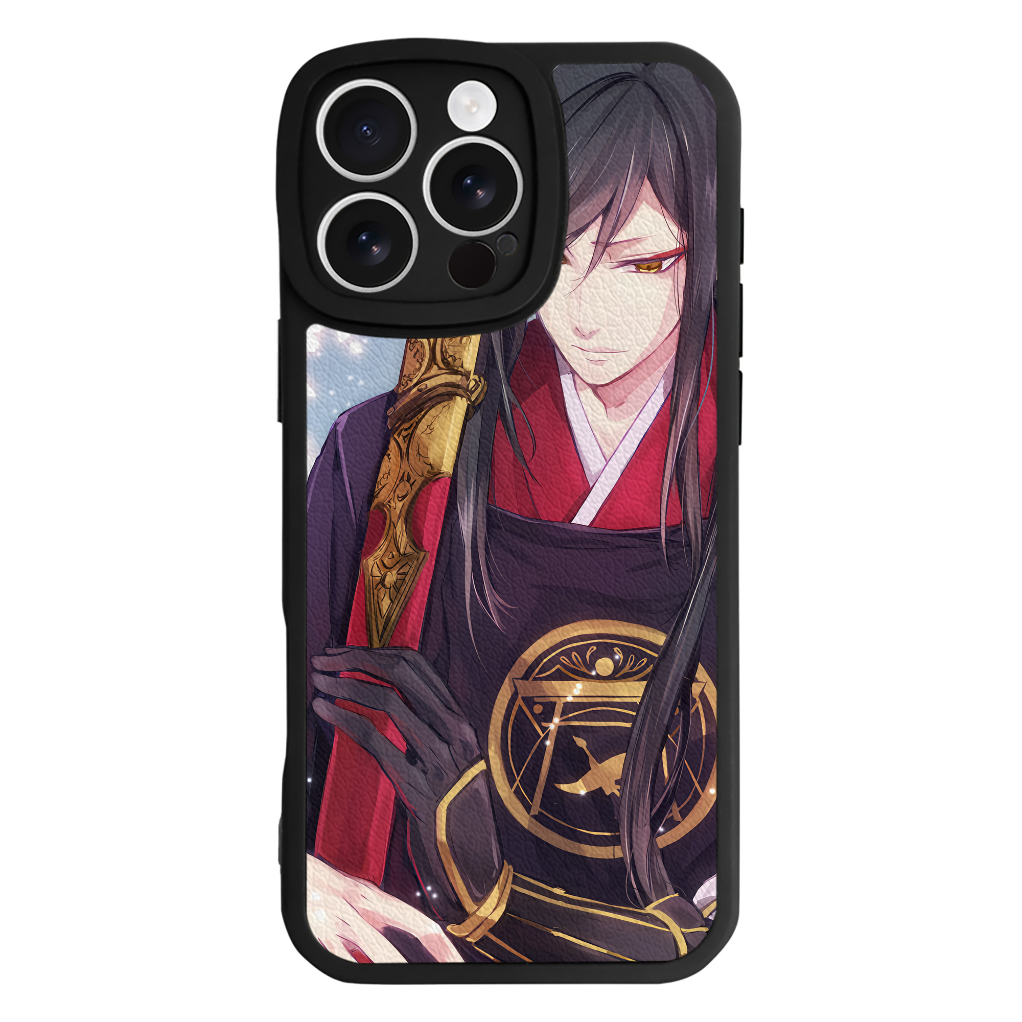 （画像用） 刀剣乱舞 Touken Ranbu 【iPhone 16シリーズ対応】シリコンスマホケース（レザー調） 材質：シリコン